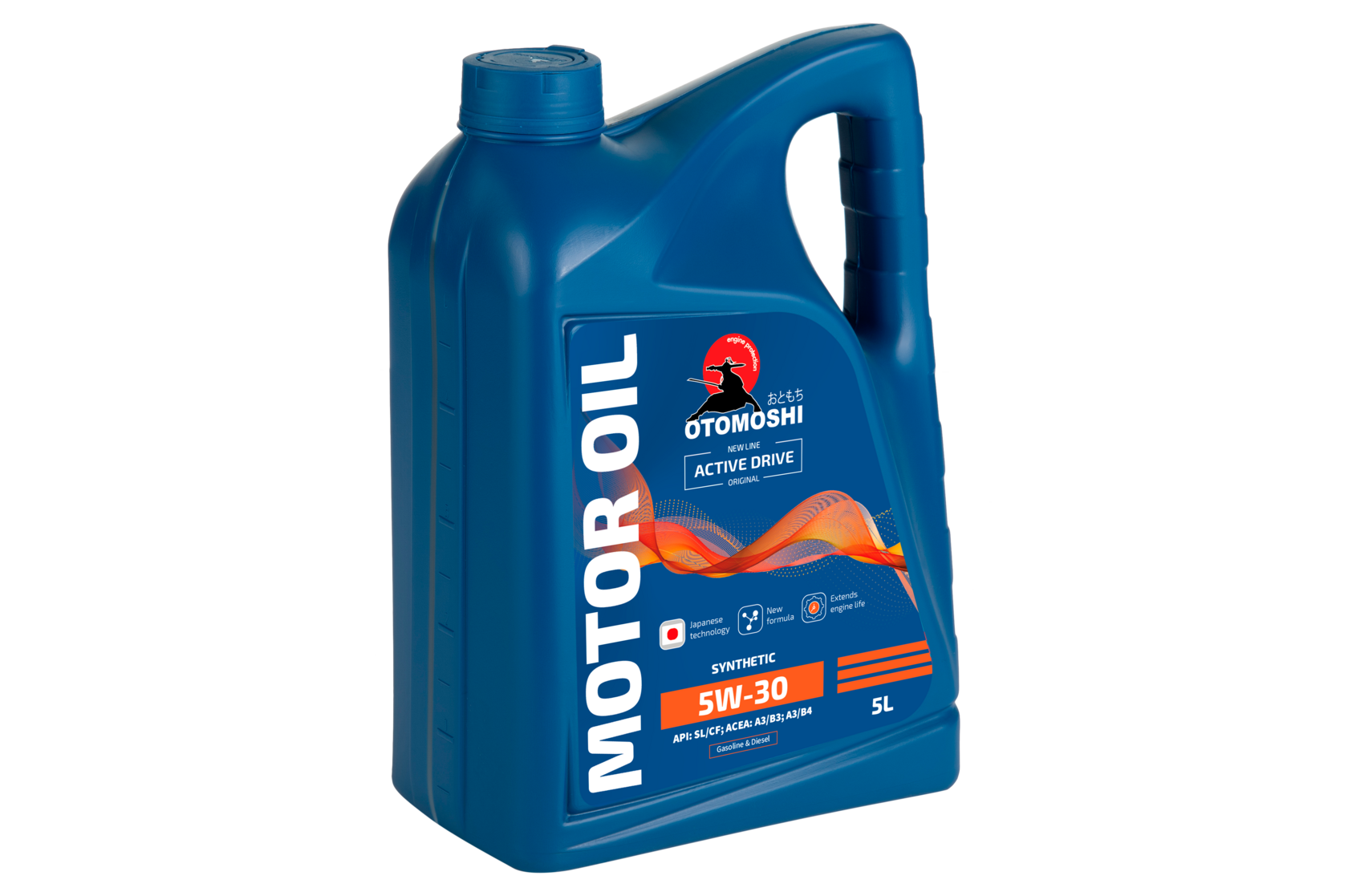 Универсальное моторное масло OTOMOSHI ACTIVE DRIVE 5W-30 - 5 л