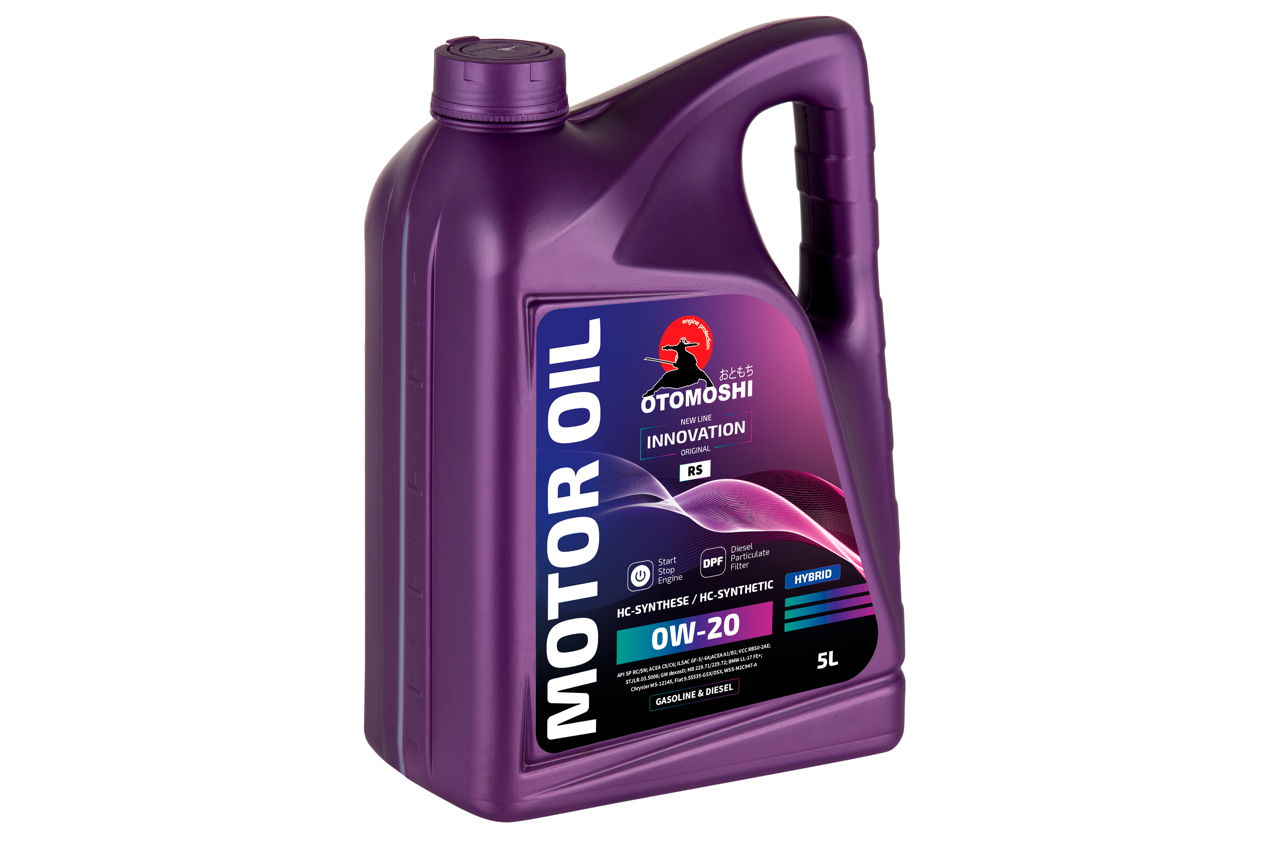 Универсальное моторное масло OTOMOSHI INNOVATION RS 0W-20 - 5 л