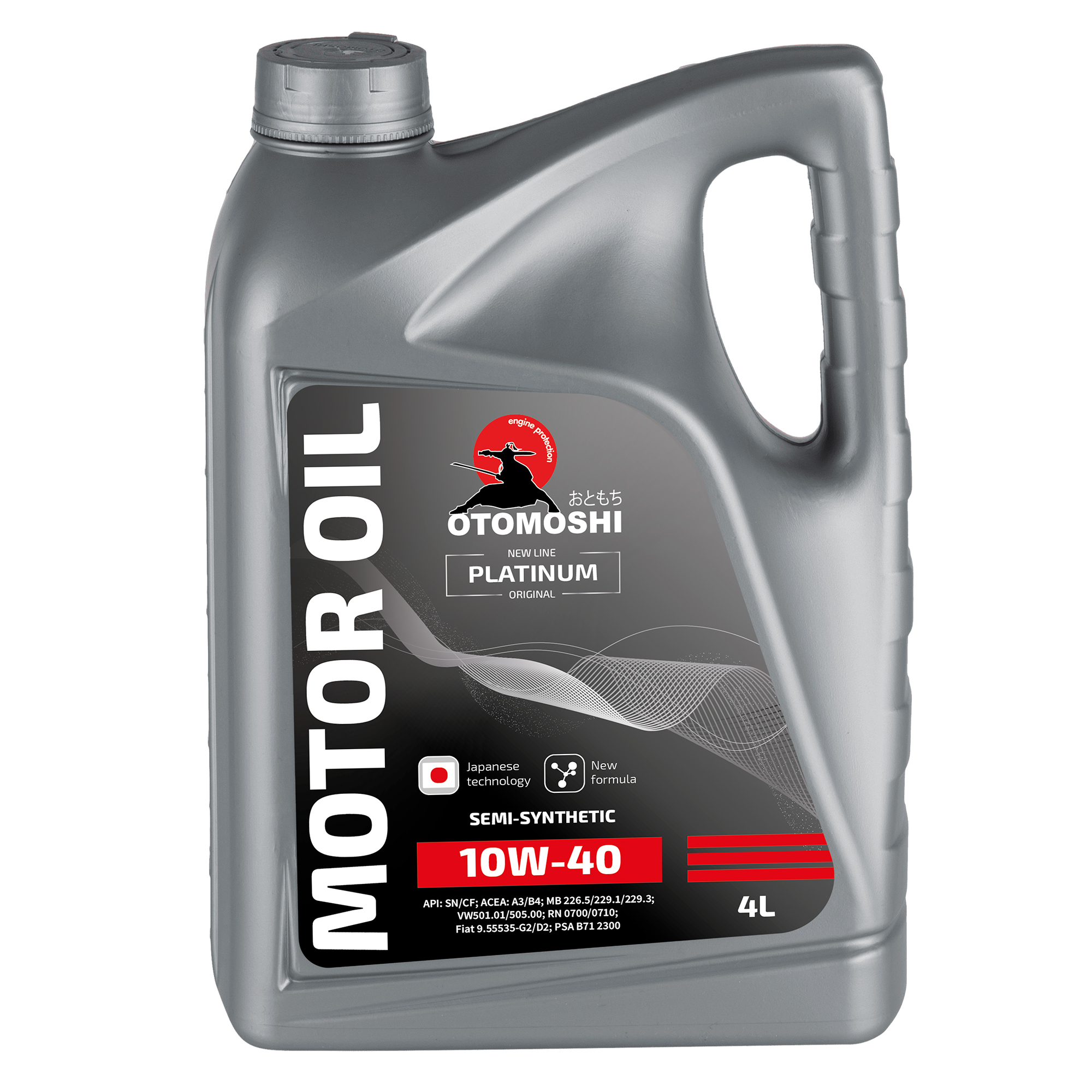 Универсальное моторное масло OTOMOSHI PLATINUM 10W-40 - 4 л