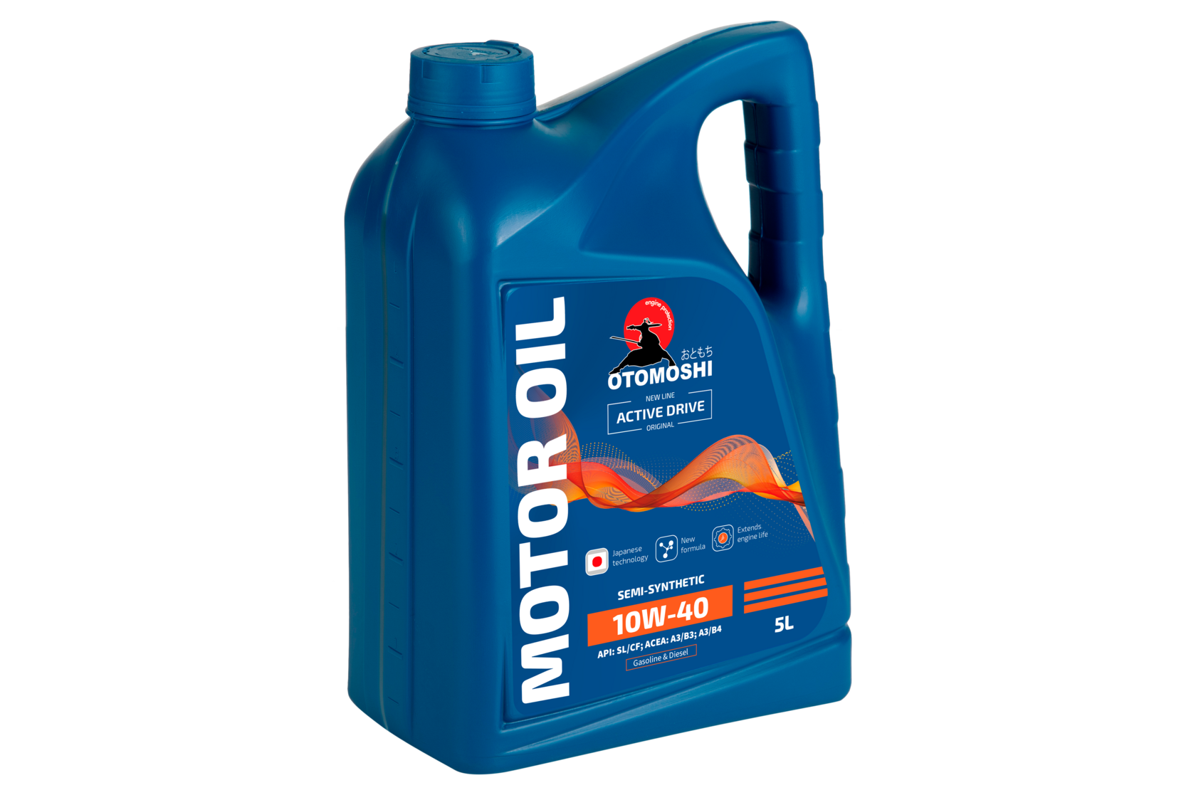 Универсальное моторное масло OTOMOSHI ACTIVE DRIVE 10W-40 - 5 л