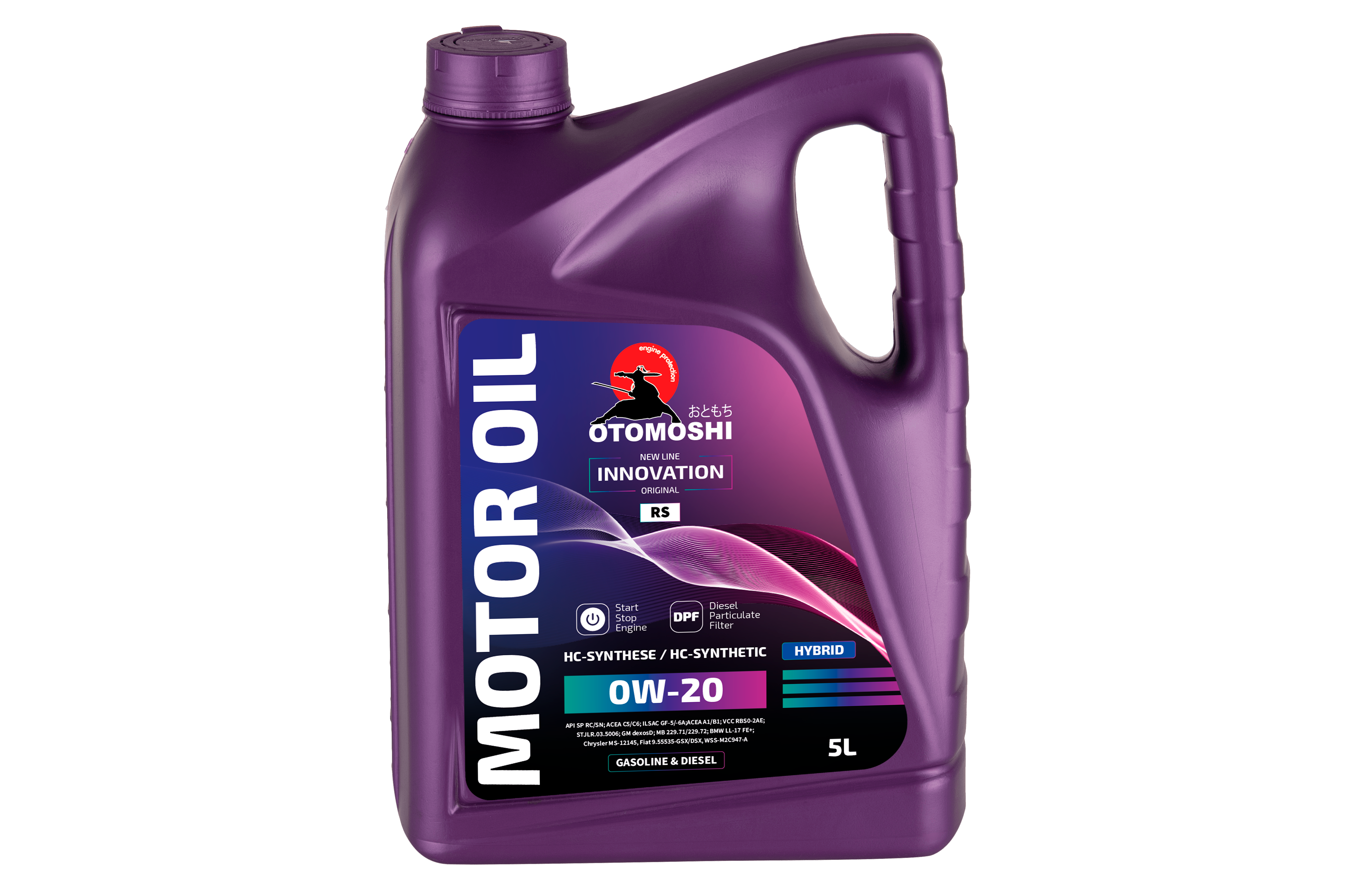 Универсальное моторное масло OTOMOSHI INNOVATION RS 0W-20 - 5 л
