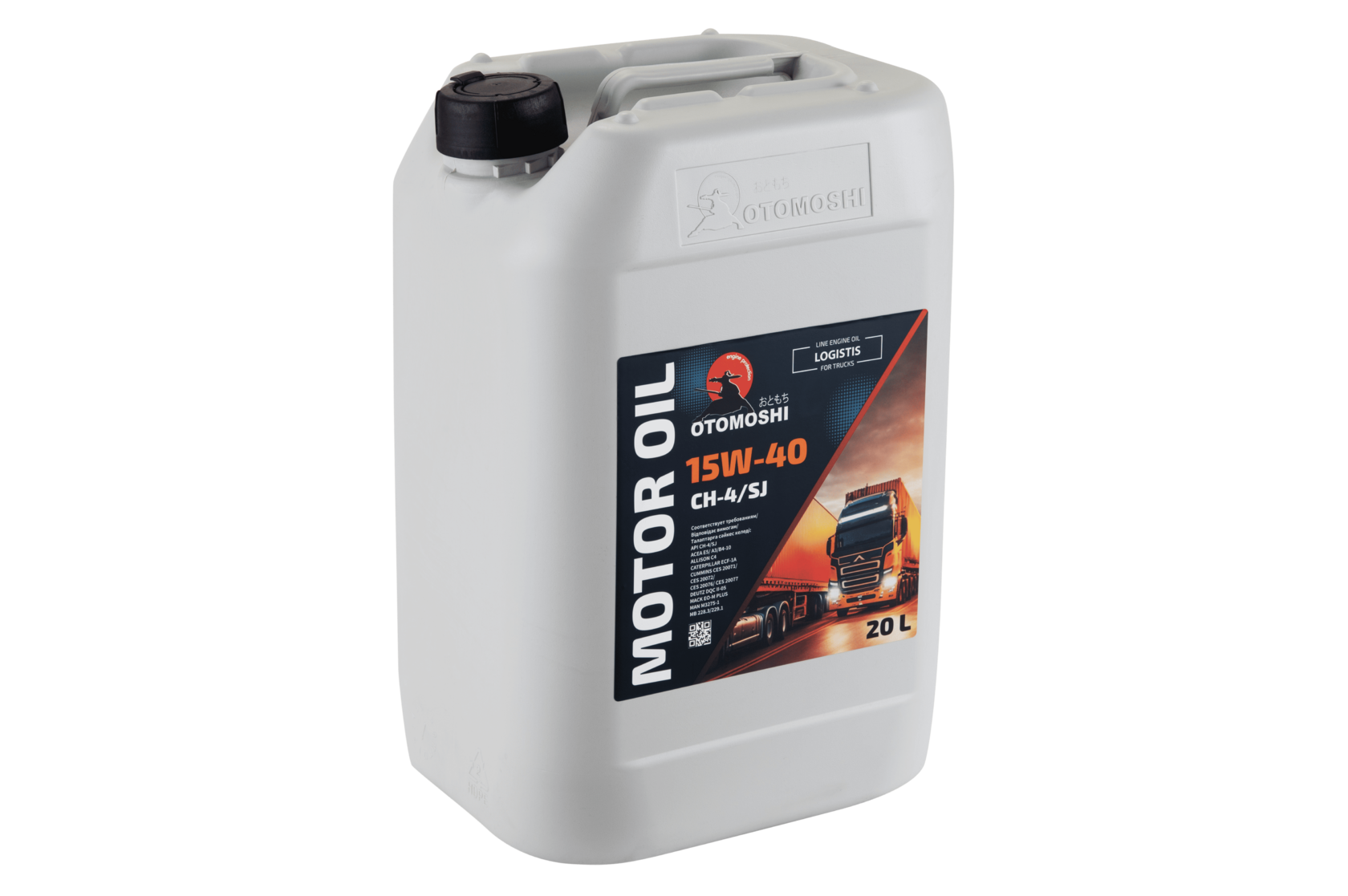 Моторное масло для грузового транспорта OTOMOSHI Logistis CH-4/SJ 15W-40 - 20 л