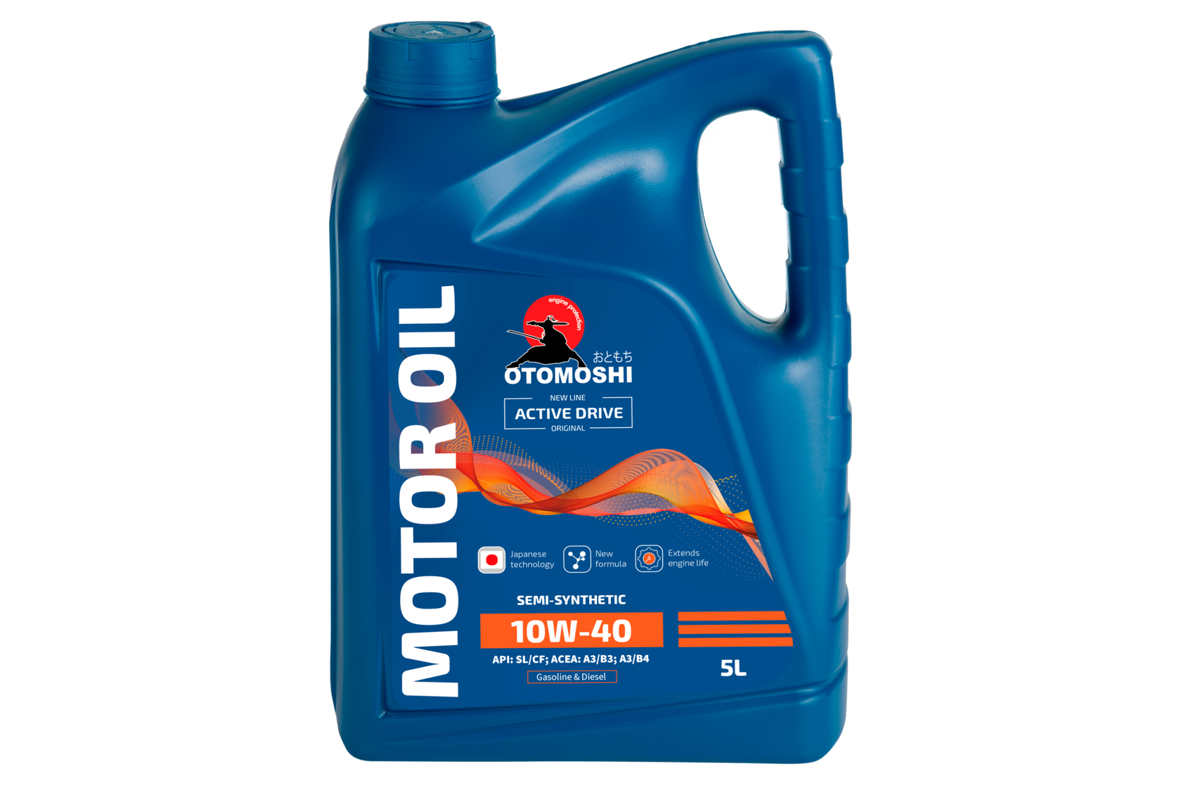 Универсальное моторное масло OTOMOSHI ACTIVE DRIVE 10W-40 - 5 л
